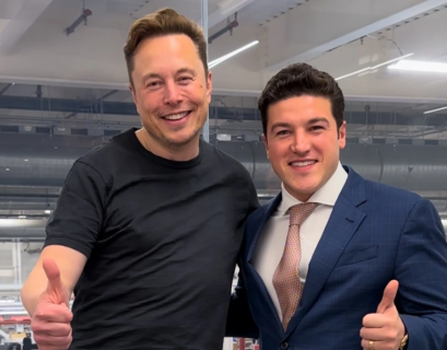 Samuel García, Gobernador de NL, y Elon Musk, CEO de Tesla