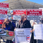 Vecinos-protestan-linea-5-monterrey-metro-elevado - Justicia Regia