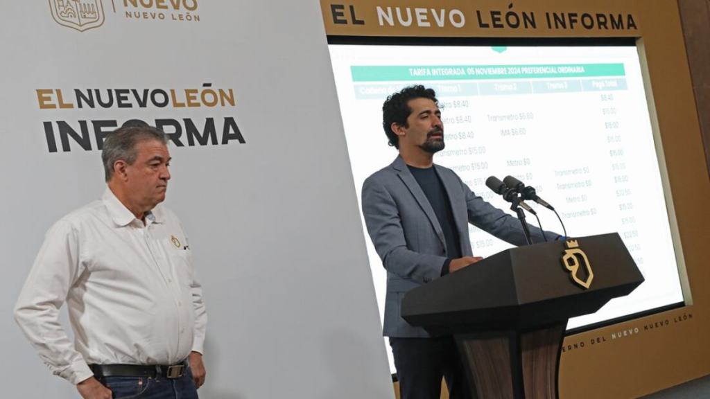 Proponen Aumento En Tarifa Del Transporte Público En Nuevo León. Hernán Villarreal, Secretario De Movilidad Y Accesibilidad; Y Abraham Vargas, Titular Del Ima Y Metrorrey. - Justicia Regia