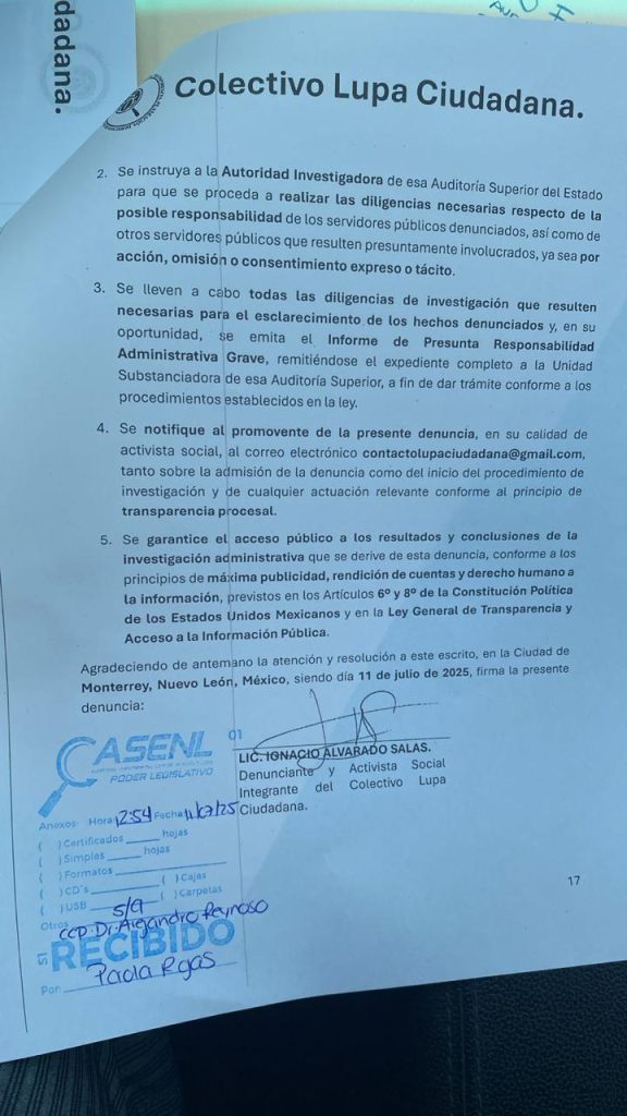 Denuncia Glen Villarreal Parques Y Vida Silvestre - Justicia Regia - Justicia Regia