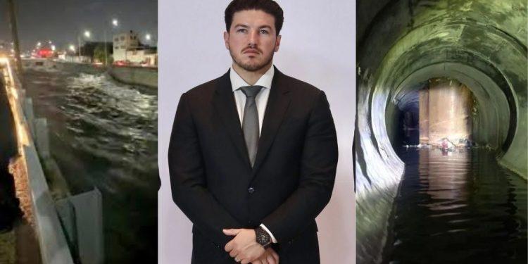 Three-panel Collage: Left Shows a Nighttime Waterway, Center a Man in a Black Suit and Tie Posing, Right a Circular Water-filled Tunnel. - Justicia Regia